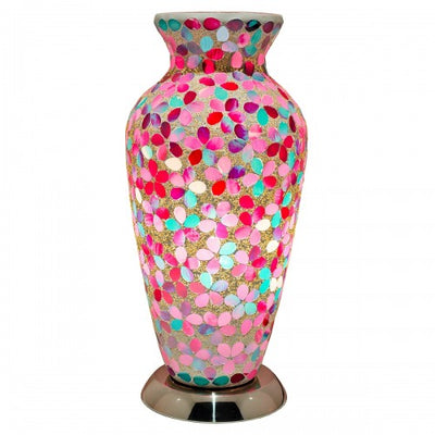 Pink Flower Mosaic Tile Lighting