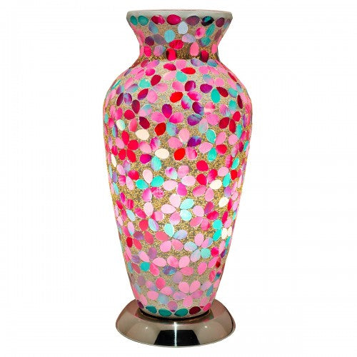 Pink Flower Mosaic Tile Lighting