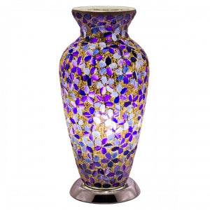 Purple Flower Mosaic Tile Lighting