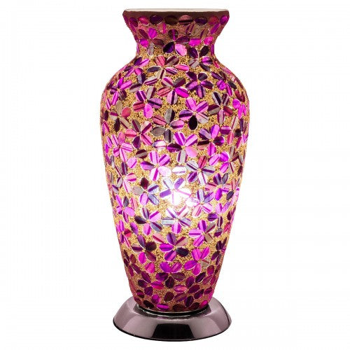 Purple Flower Tile Mosaic Lighting