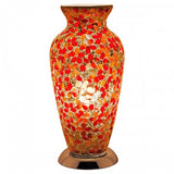 Red flower mosaic glass lamp range by Febland