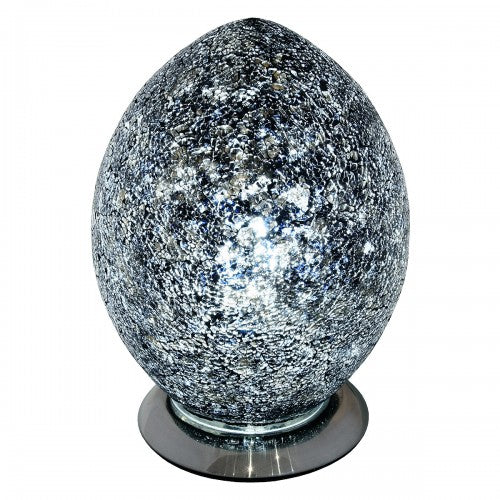 Medium Mosaic Glass Egg Lamp