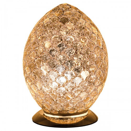 Medium Mosaic Glass Egg Lamp