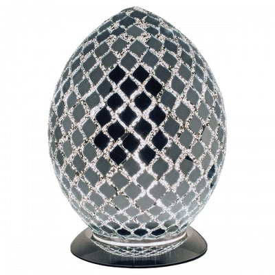 Medium Mosaic Glass Egg Lamp