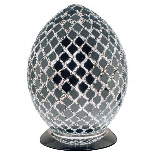 Medium Mosaic Glass Egg Lamp