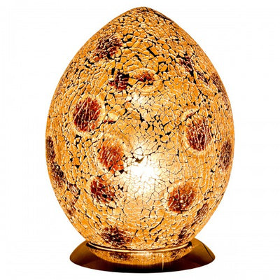 Medium Mosaic Glass Egg Lamp