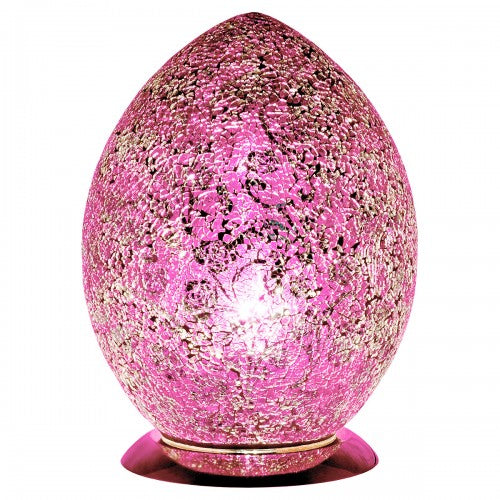 Medium Mosaic Glass Egg Lamp