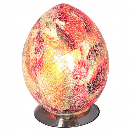 Medium Mosaic Glass Egg Lamp