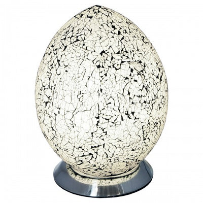 Medium Mosaic Glass Egg Lamp
