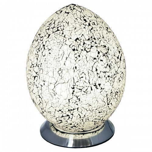Medium Mosaic Glass Egg Lamp