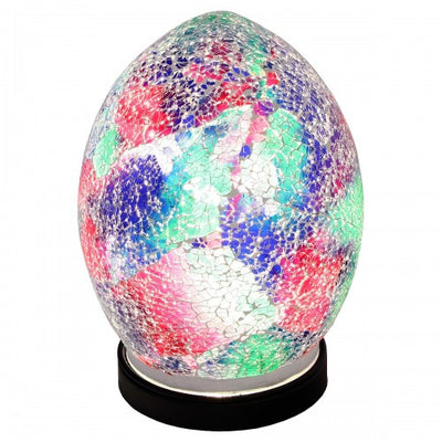 Mini Mosaic Glass Egg Lamp