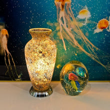 Load image into Gallery viewer, Mosaic Glass Vase Lamp
