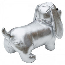 Load image into Gallery viewer, Silver Doggy Door Stop
