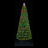 1.8m colour-changing fibre optic Christmas tree