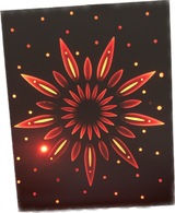 GardenKraft solar wall light decorative metal pattern