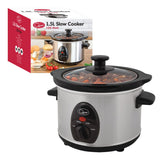 Silver Quest slow cooker with toughened glass lid