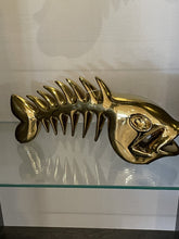 Load image into Gallery viewer, Gold Fish Bone Sculpture
