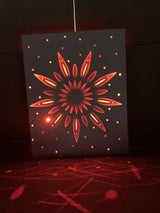 Decorative solar LED wall light garden display